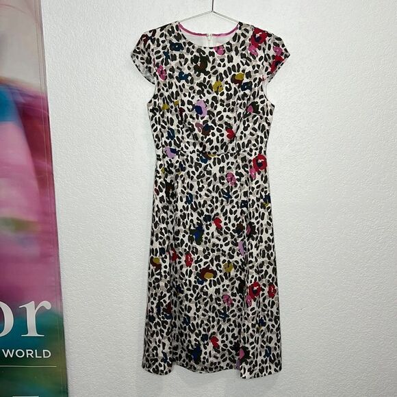 NWT Ted Baker London Stelaar Wilderness MIDI Dress Ted Size 1/ US XS - Picture 2 of 16